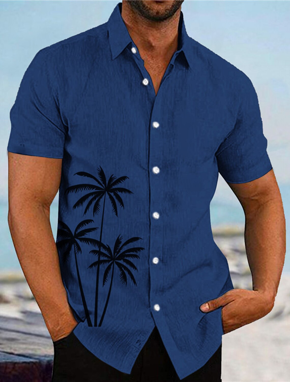 Men's Shirt Summer Hawaiian Shirt Turndown Coconut Tree Graphic Prints ...