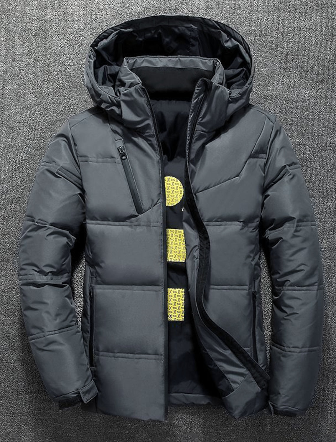 Men's Winter Coat Winter Jacket Down Jacket Quilted Jacket Pocket ...